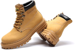 千百度C°BANNER 馬丁靴男復古戶外大黃靴高幫 黃色 Lookbook 千百度C°BANNER 馬丁靴男復古戶外大黃靴高幫 黃色