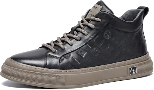 Zapatillas de Cuero C°BANNER Mid-Top 'Negras'. C2923795D01 Lookbook Zapatillas de Cuero C°BANNER Mid-Top 'Negras'. C2923795D01