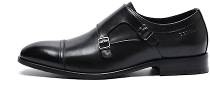 C°BANNER Monk Strap Dress Shoes 'Black Leather' C1523190D01 C°BANNER Monk Strap Dress Shoes 'Black Leather' C1523190D01