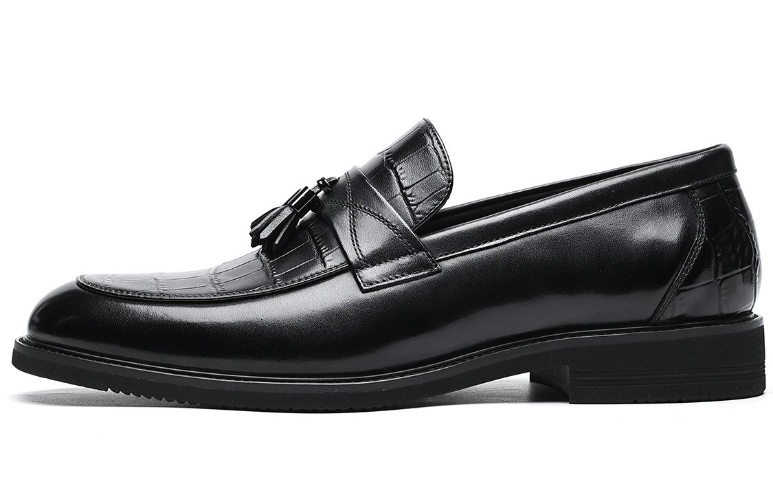 C°BANNER Plain Toe Oxford 'Black Leather' C0713063D01