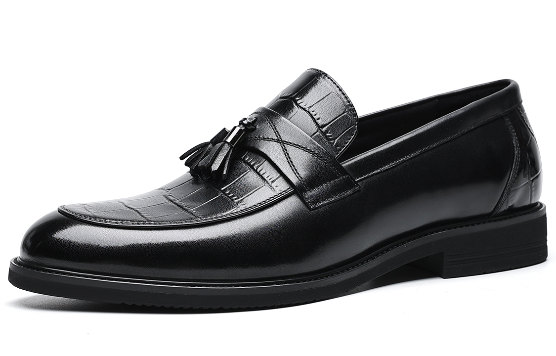 Lookbook C°BANNER Plain Toe Oxford 'Black Leather' C0713063D01