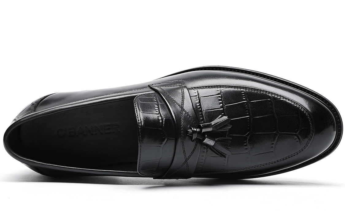 Shop C°BANNER Plain Toe Oxford 'Black Leather' C0713063D01