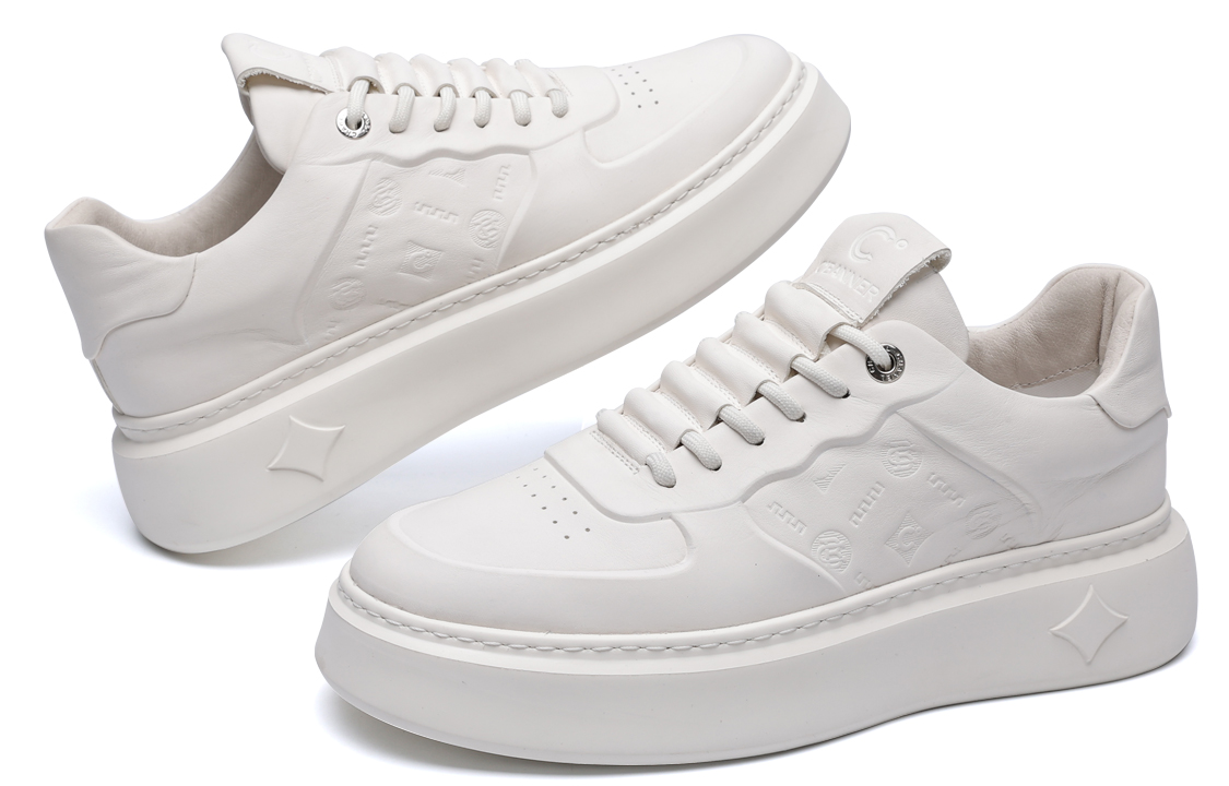 Lookbook C°BANNER 高级皮革运动鞋 "白色" C0923751DA24
