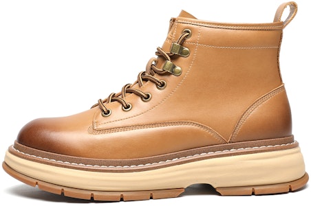 千百度C°BANNER 英倫復古大黃靴 土黃 Buy 千百度C°BANNER 英倫復古大黃靴 土黃