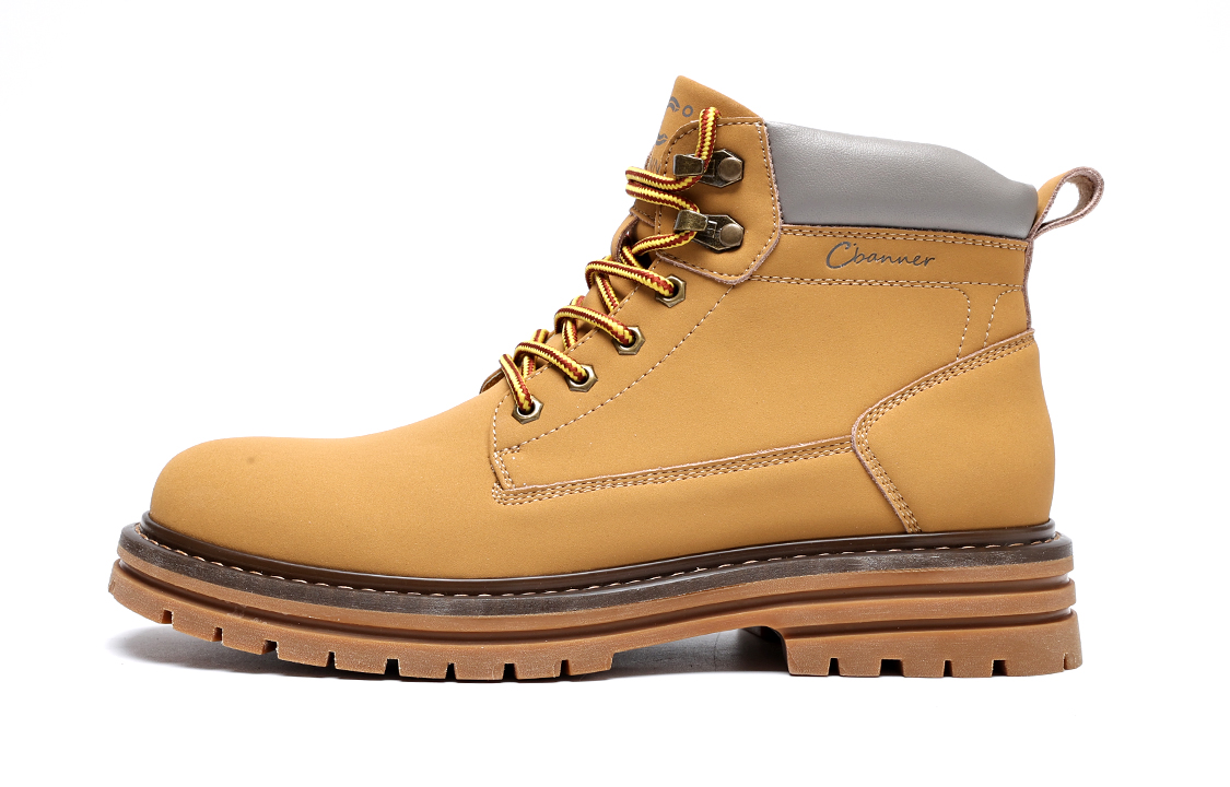 C°BANNER Retro British Style Versatile Trendy Workwear Martin Boots 'Yellow'