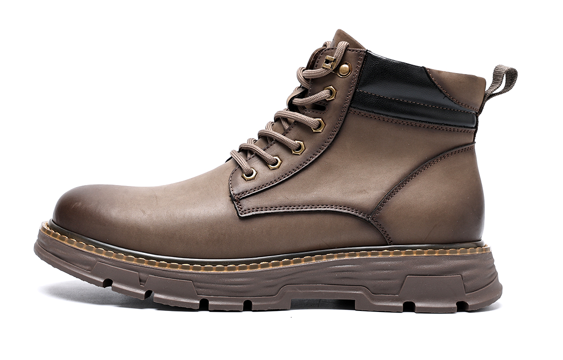 C°BANNER Retro High-Top Workwear Martin Boots 'Khaki'