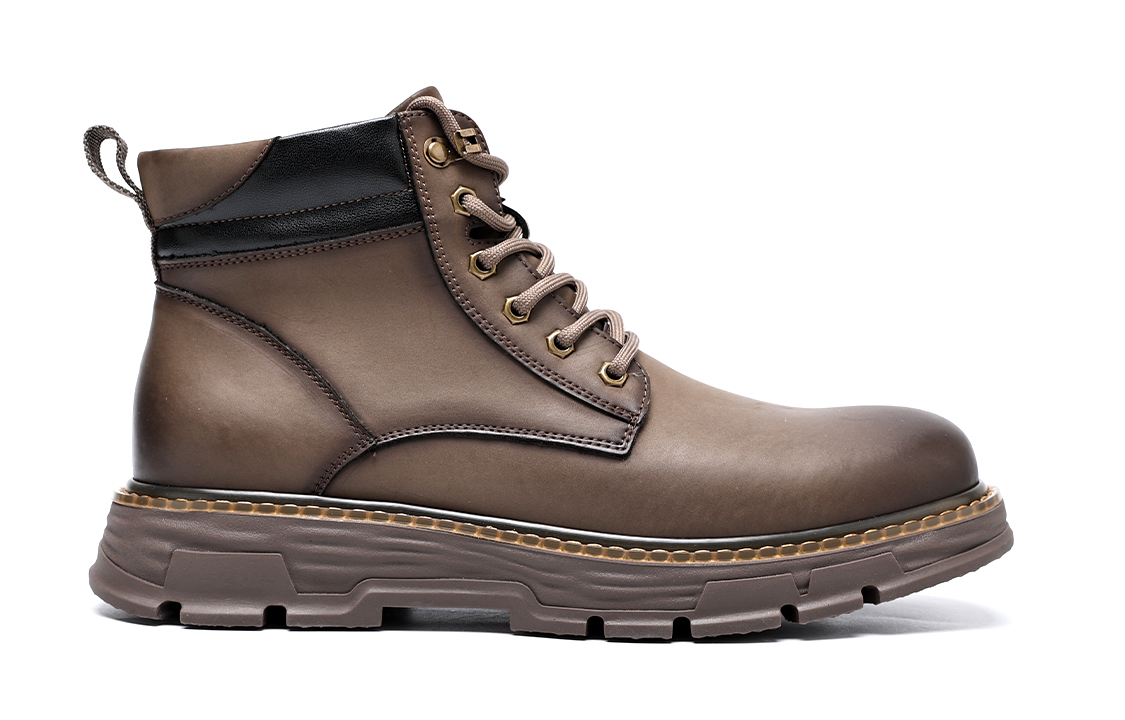 C°BANNER Retro High-Top Workwear Martin Boots 'Khaki' 圖 2