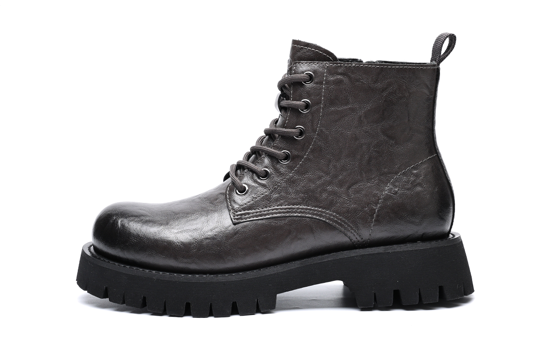 C°BANNER Retro Martin Boots 'Grey Textured'