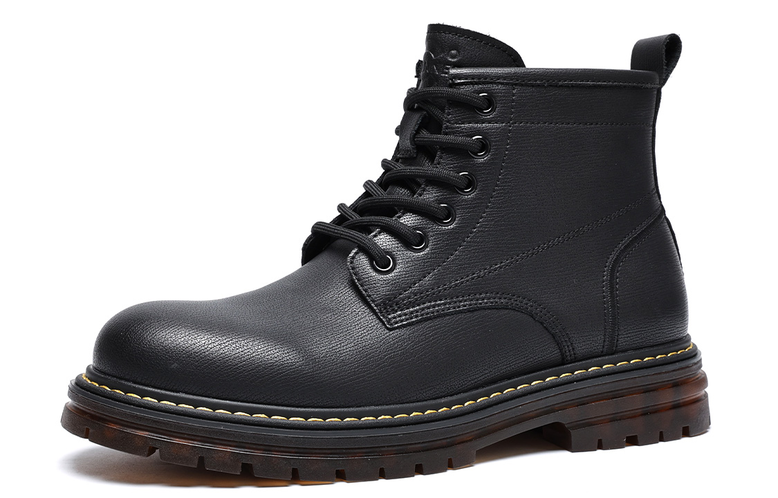 C°BANNER Retro Workwear Martin Boots 'Black' 圖 2