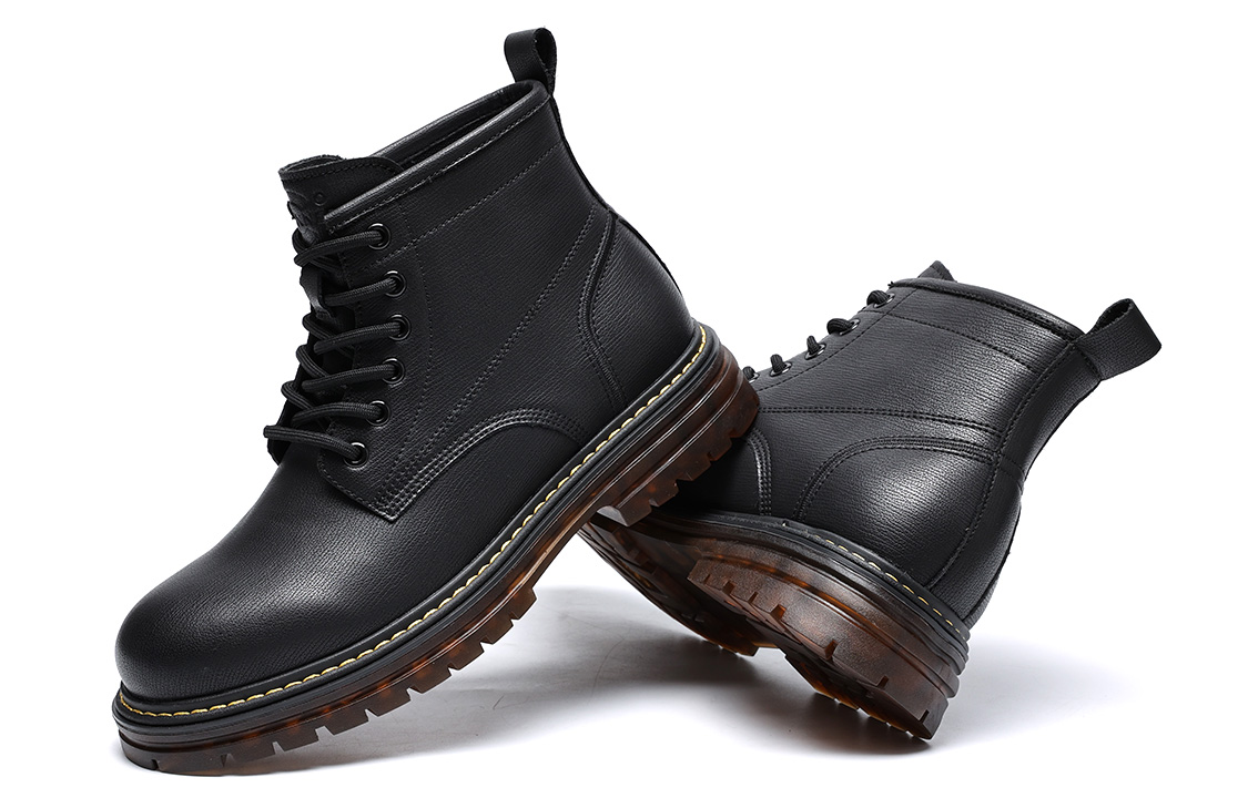 C°BANNER Retro Workwear Martin Boots 'Black' 圖 3
