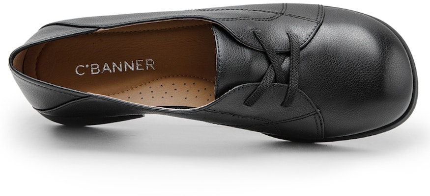 C°BANNER Kasut Kulit Slip-On Hujung Bulat Wanita 'Kasual Selesa' A23143888 1