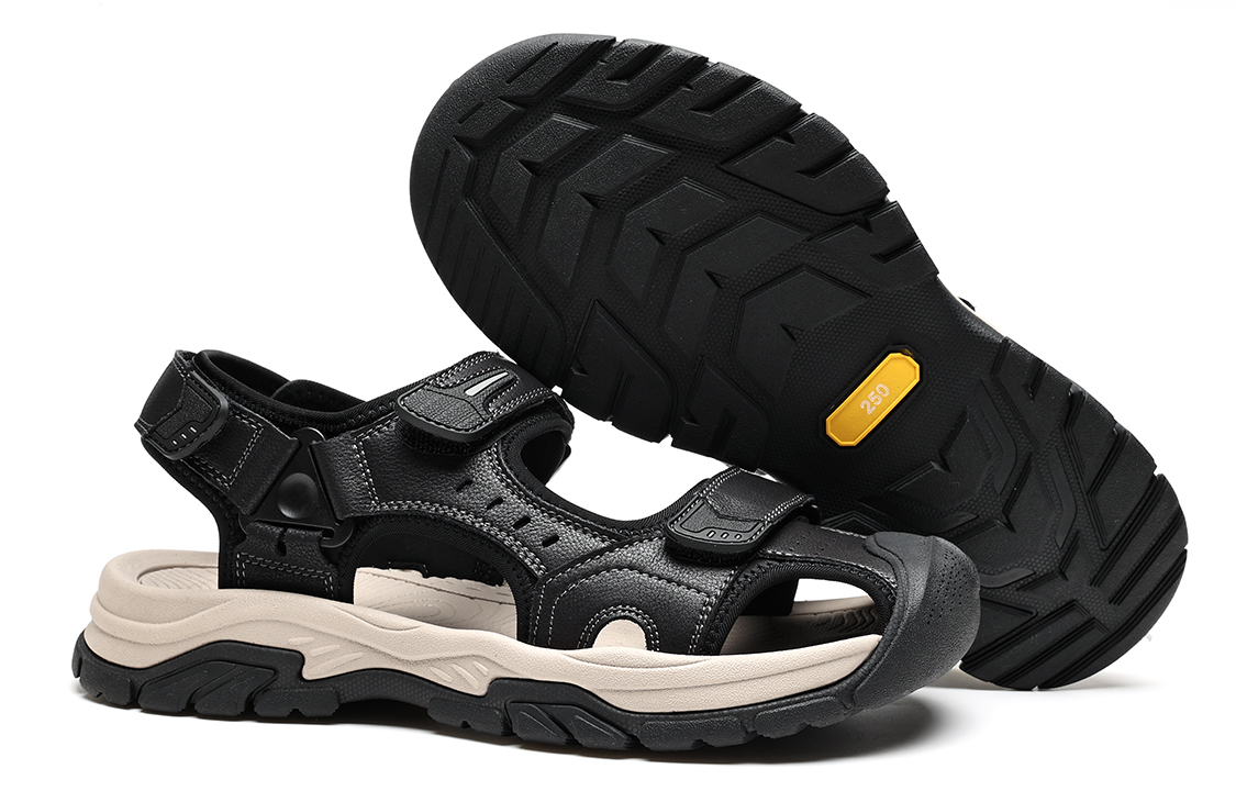 C°BANNER Sandals 'Black CMFT Magic Tape' 圖 3