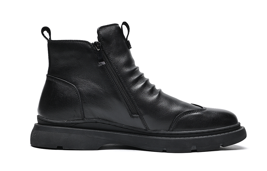 C°BANNER Short Boots 'Black Side-Zip' 圖 2