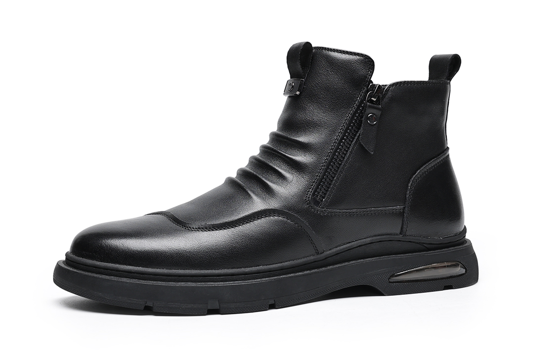 C°BANNER Short Boots 'Black Side-Zip' 圖 3