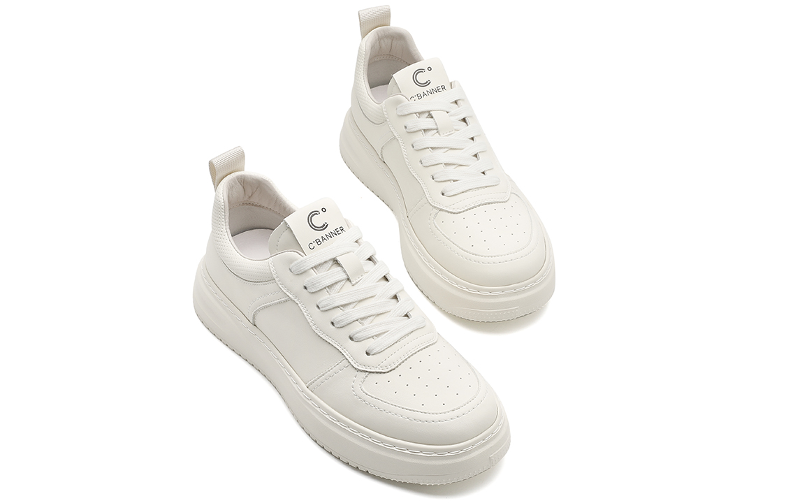 C°BANNER Simple CMFT Low-Top Sneakers 'White' 圖 4