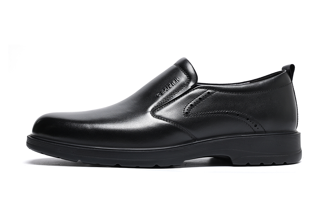 C°BANNER Slip-On Leather Business Dress Shoe 'Black'