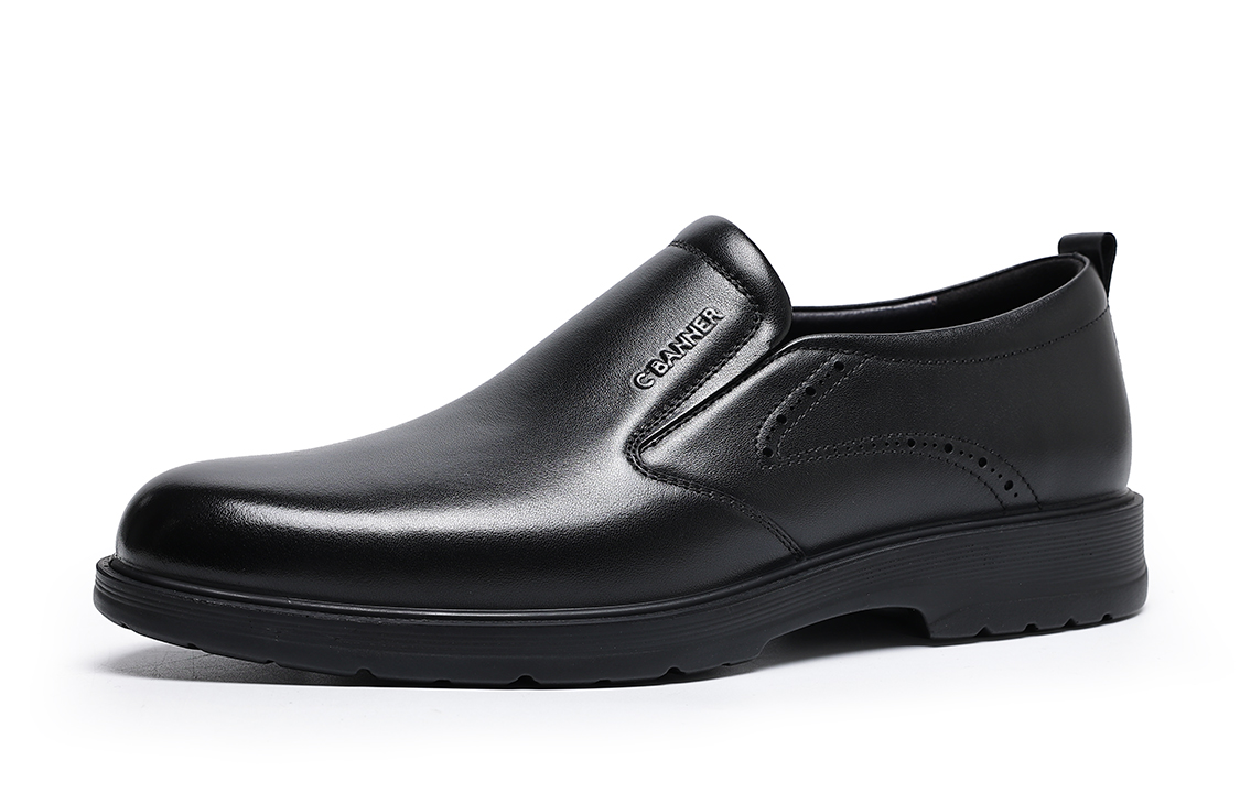 C°BANNER Slip-On Leather Business Dress Shoe 'Black' 圖 3
