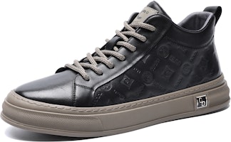 千百度C°BANNER 頭層牛皮 加絨保暖休閒 時尚板鞋 男款 黑色 Lookbook 千百度C°BANNER 頭層牛皮 加絨保暖休閒 時尚板鞋 男款 黑色