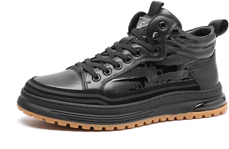 C°BANNER Zapatillas Mid-Top 'Cuero Negro con Forro de Lana' C2114620M01 Lookbook C°BANNER Zapatillas Mid-Top 'Cuero Negro con Forro de Lana' C2114620M01