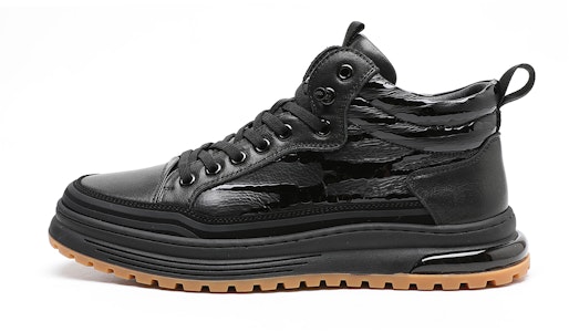 C°BANNER Zapatillas Mid-Top 'Cuero Negro con Forro de Lana' C2114620M01 Details for C°BANNER Zapatillas Mid-Top 'Cuero Negro con Forro de Lana' C2114620M01