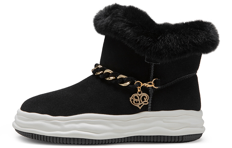C°BANNER Snow Boots 'Black Chunky Sole Ankle' A22765928B01
