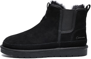 C°BANNER Snow Boots 'Black Leather Sheep Wool Lined' C3424819MA01 C°BANNER Snow Boots 'Black Leather Sheep Wool Lined' C3424819MA01
