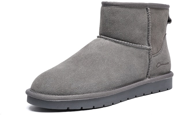 C°BANNER Snow Boots 'Grey Leather Fur-Lined Warmth' C3424821MA45 Order C°BANNER Snow Boots 'Grey Leather Fur-Lined Warmth' C3424821MA45