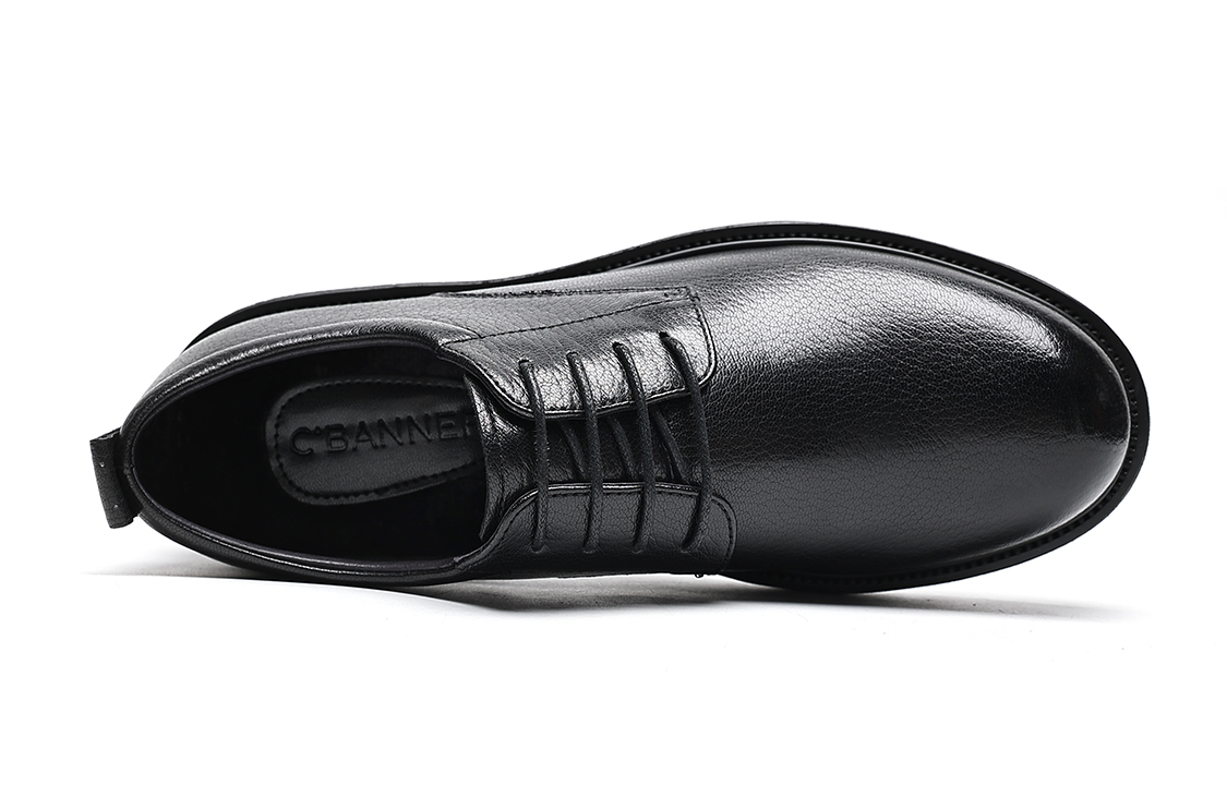 C°BANNER Soft Sheepskin Dress Shoes 'Black Business' 圖 4