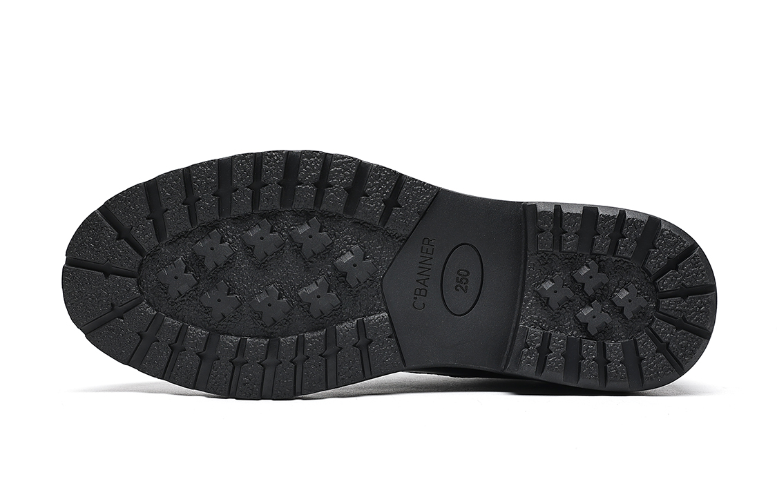 C°BANNER Soft Sheepskin Dress Shoes 'Black Business' 圖 5