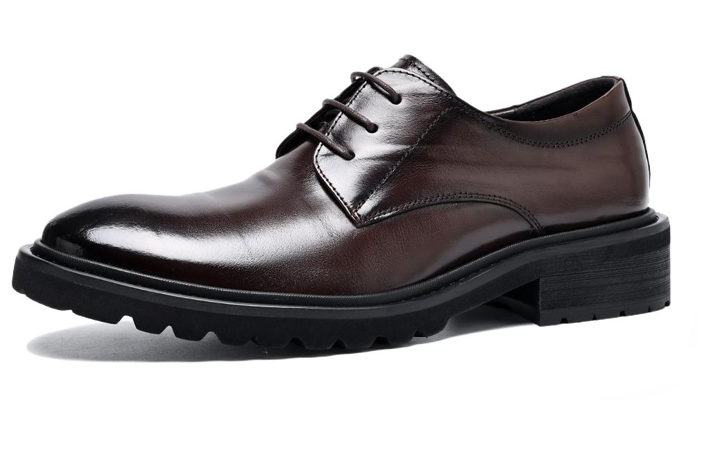 Lookbook Zapatos de Vestir de Cuero Suave con Suela Blanda C°BANNER 'Marrón' C1523196DD02