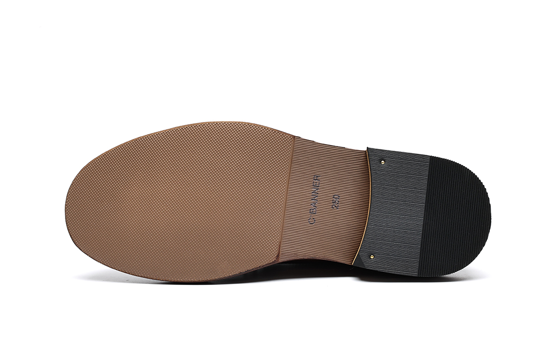 C°BANNER Thick Bottom Brogue Casual Business Leather Shoes 'Brown' 圖 5