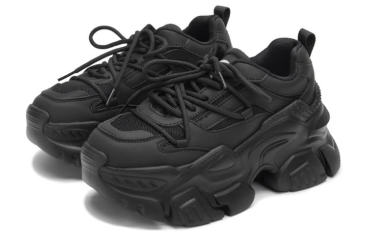 C°BANNER Thick Sole Casual 'Dad Shoes Black' 圖 2