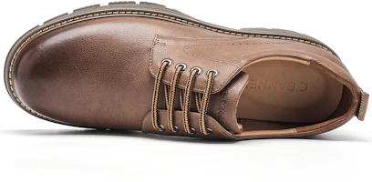 Shop C°BANNER Dikke Zool Comfortabele Formele Leren Schoenen ''Geel Bruin'' C0733829DA03