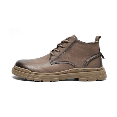 C°BANNER Thick Sole Lace-Up Short Boots 'Khaki'