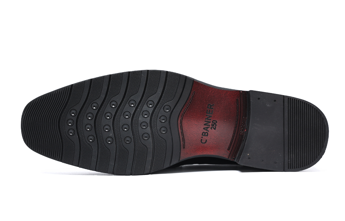 C°BANNER Top Layer Leather Shoes 'Black' 圖 5