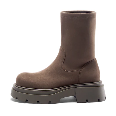 C°BANNER Velvet Fashion Versatile Thick-Soled Short Boots 'Women's Edition'