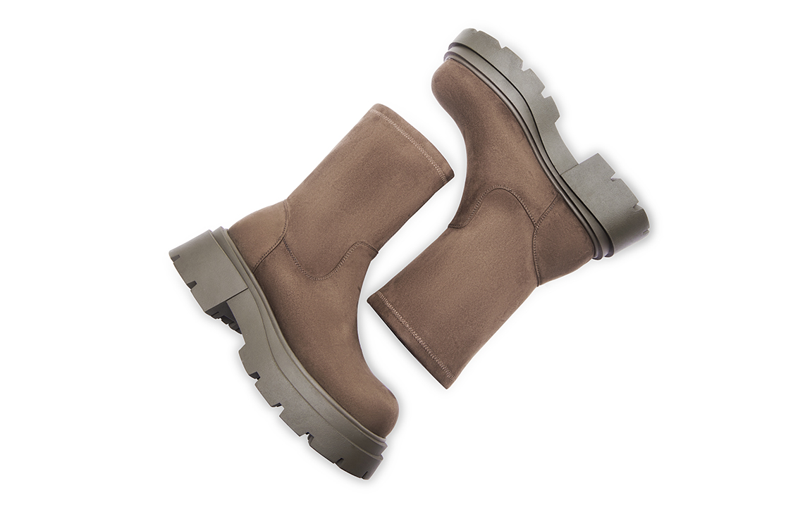 C°BANNER Velvet Fashion Versatile Thick-Soled Short Boots 'Women's Edition' 圖 4