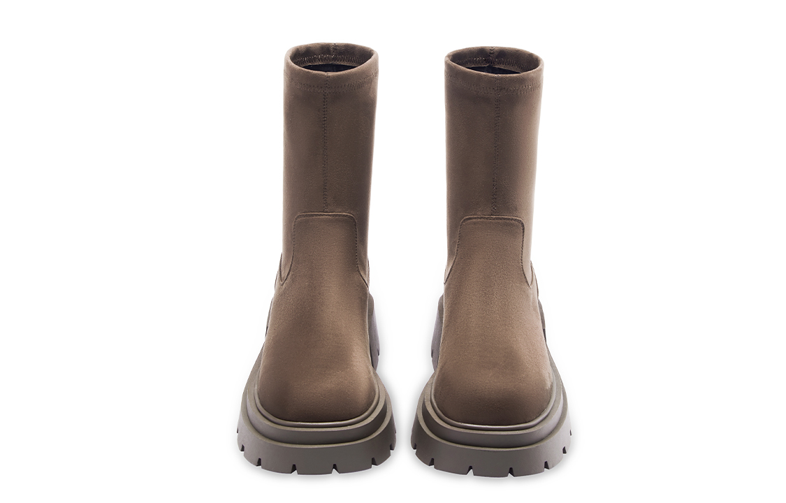 C°BANNER Velvet Fashion Versatile Thick-Soled Short Boots 'Women's Edition' 圖 5