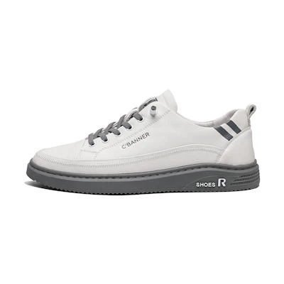 C°BANNER White 'First Layer Cowhide CMFTable Slip-On Sneakers'
