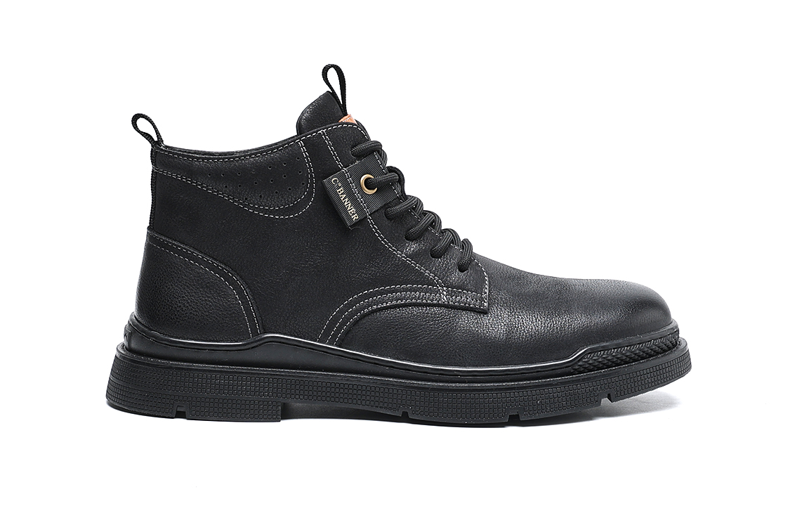 C°BANNER Workwear Leather Outdoor Boots 'British Black' 圖 2