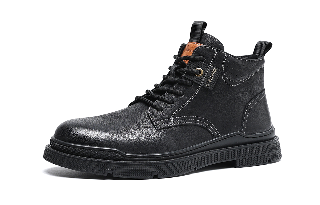 C°BANNER Workwear Leather Outdoor Boots 'British Black' 圖 3