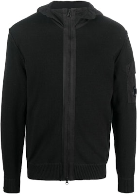 C.P. 컴퍼니 블랙 풀집 후드 재킷 롱슬리브 솔리드 핏 14CMKN185A005367M999 Order C.P. 컴퍼니 블랙 풀집 후드 재킷 롱슬리브 솔리드 핏 14CMKN185A005367M999