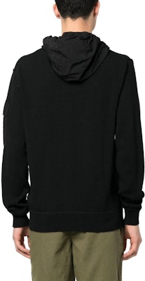 C.P. 컴퍼니 블랙 풀집 후드 재킷 롱슬리브 솔리드 핏 14CMKN185A005367M999 Shop C.P. 컴퍼니 블랙 풀집 후드 재킷 롱슬리브 솔리드 핏 14CMKN185A005367M999