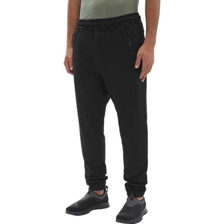Shop C.P. カンパニー ブラック ニット ジョガーパンツ カジュアルコンフォートパンツ. CMSP138A005086W999