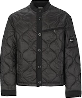 C.P. Company Black Logo Arm Badge Zip Long Sleeve Jacket. CMOW077A110158A999 C.P. Company Black Logo Arm Badge Zip Long Sleeve Jacket. CMOW077A110158A999