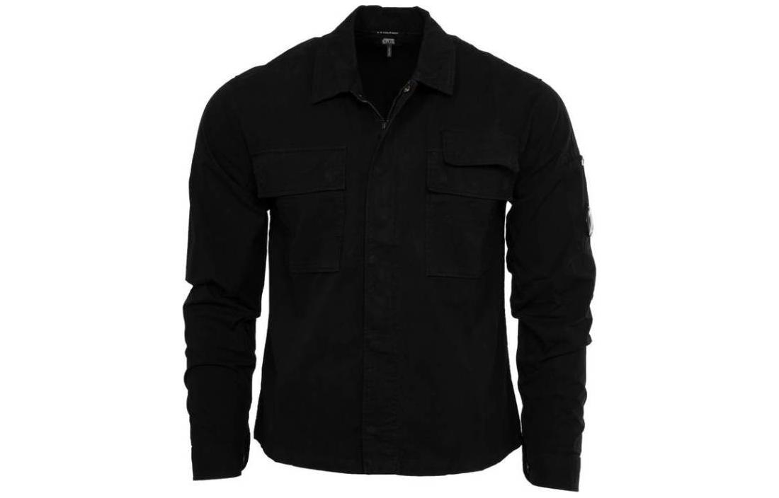 Order C.P. 컴퍼니 블랙 긴팔 자켓 체스트 포켓 장착. 16CMSH121A002824G999