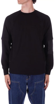 C.P. Company Sweater Hitam Raglan Crewneck Pullover. CLSS029A006452M999 Order C.P. Company Sweater Hitam Raglan Crewneck Pullover. CLSS029A006452M999