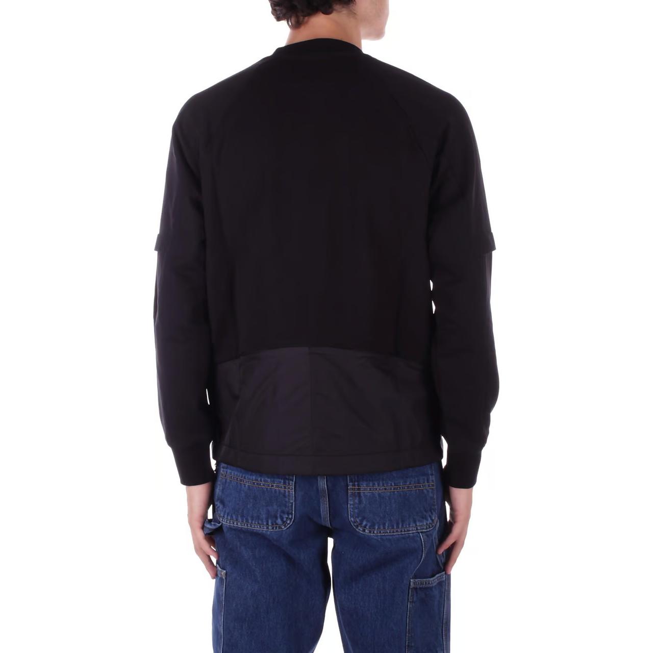 Lookbook C.P. Company Sweater Hitam Raglan Crewneck Pullover. CLSS029A006452M999