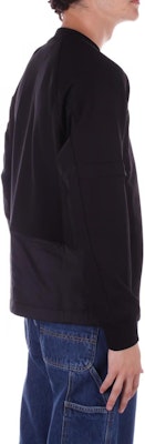 C.P. Company Sweater Hitam Raglan Crewneck Pullover. CLSS029A006452M999 Details for C.P. Company Sweater Hitam Raglan Crewneck Pullover. CLSS029A006452M999