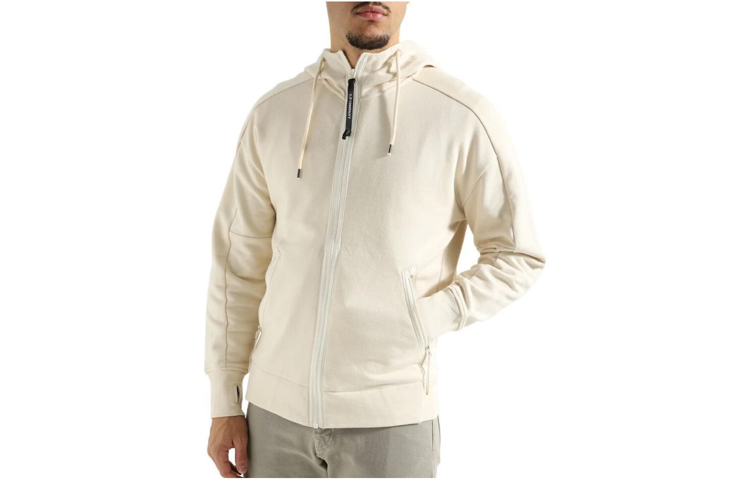 Order C.P. カンパニー フルジップ フーディー セーター オフホワイト CMSS082A005086W402